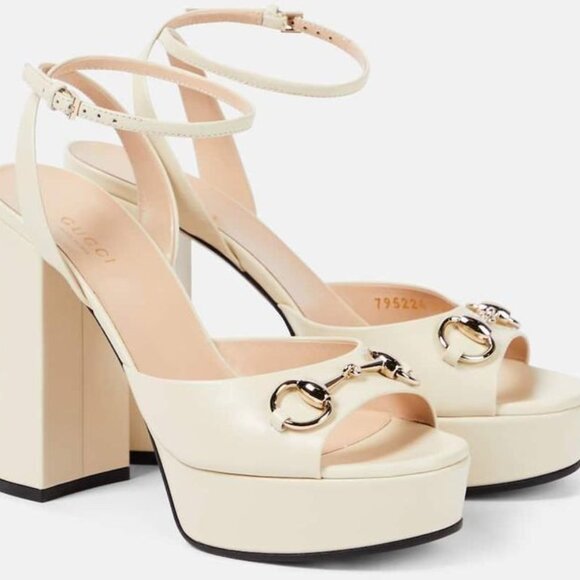 Gucci Horsebit open toe platform sandals EU 38 - Picture 2 of 11